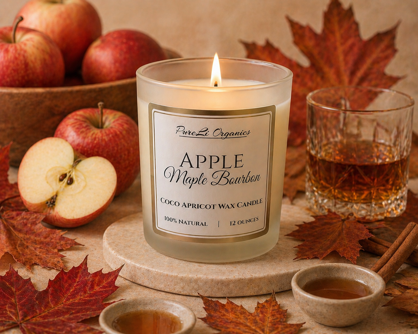 Coco Apricot Wax Candle 12 oz