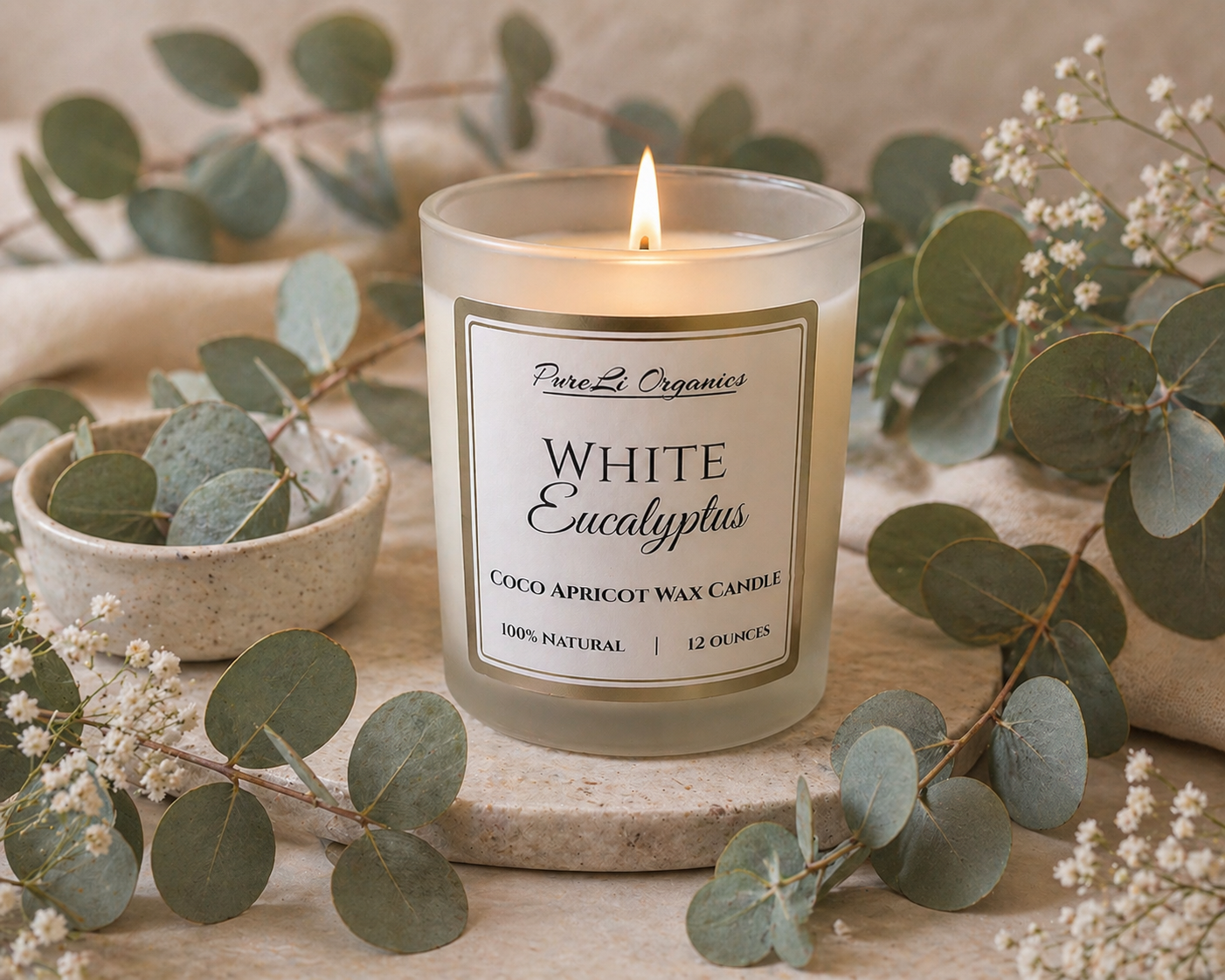 Coco Apricot Wax Candle 12 oz
